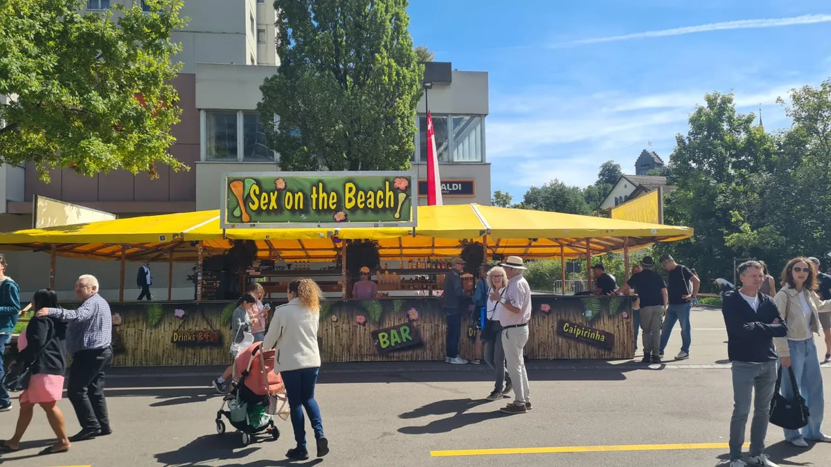 Grosse Auswahl am Stadtfest: So kann die Party bereits am Nachmittag steigen.